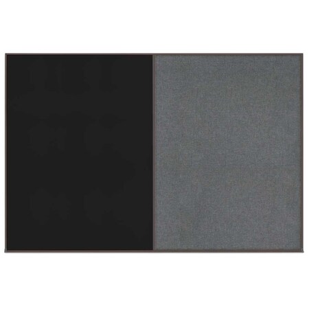 United Visual Products Enclosed Corkboard, 1 Door, 72"x36", 4" Fra UV3404-WHITE-CLOUD
